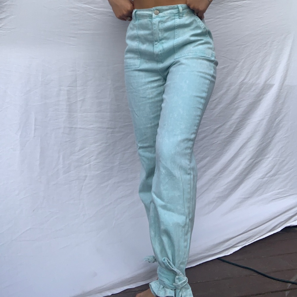 Blue/Green Acid Joggers